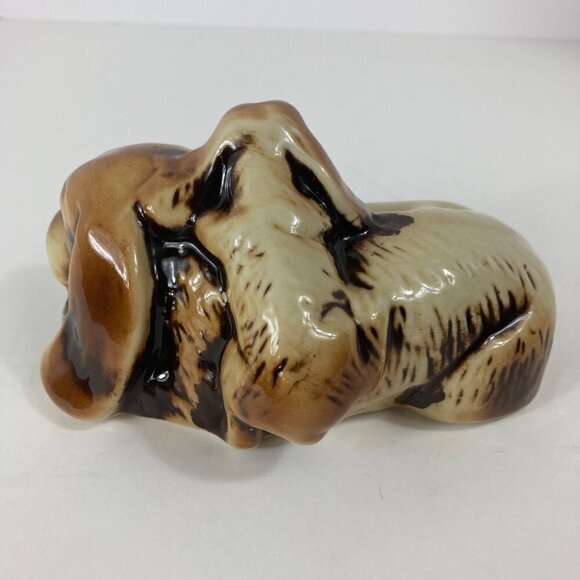 Ceramic Porcelain Momma Dog Pup Cocker Spaniel Brown 4 x 5.5 - Picture 4 of 8